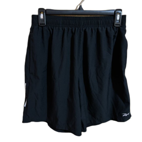Reebok Shorts Mens S‎ Black Running Athletic Gym Training Fitness Workout Active - Picture 1 of 10